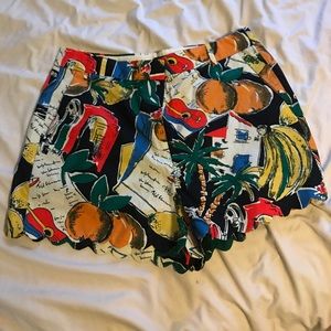 J. Crew Scalloped Shorts